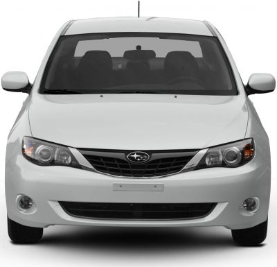 Front view with distinctive grille, headlights, and fog lights