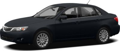 Front and side profile view of black sedan