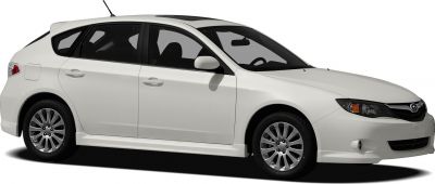 Side profile of hatchback with multi-spoke alloy wheels