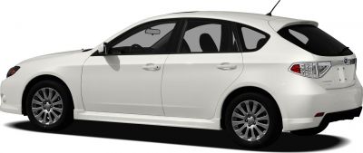 Side profile of a hatchback with alloy wheels and smooth design