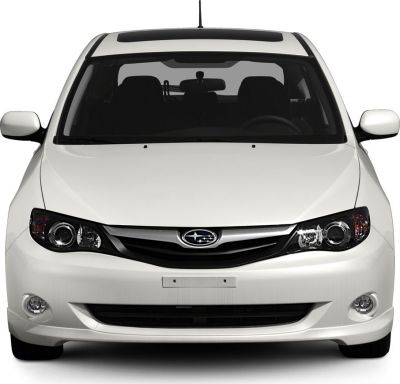 Front view showing headlights, grille, and aerodynamic shape