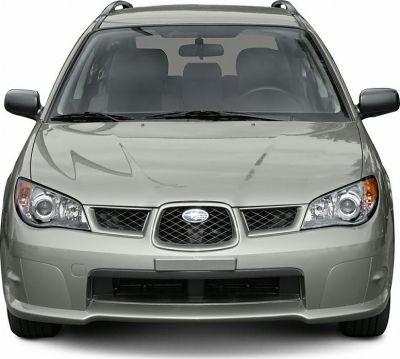 Front view showing headlights, grille, and bumper design