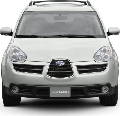 Front view with distinctive grille and dual headlights