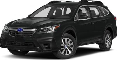 Front and side view of an SUV with distinct headlights and grille