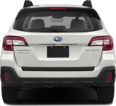 Rear view with AWD badge and taillights