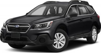 Front and side view of black SUV with roof rails and distinctive grille