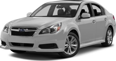 Front view of a sedan with alloy wheels and sleek headlights