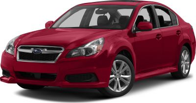 Red sedan front side with grille and alloy wheels