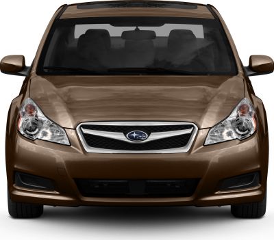 Front view with prominent grille and headlights