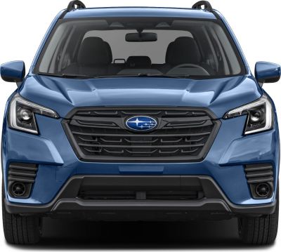 Front view showing grille, headlights, and roof rails