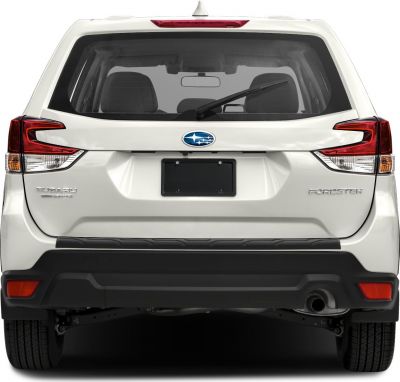Rear view with tail lights, rear windshield wiper, and license plate area