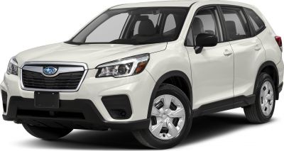Front view of SUV with headlight and grille focus