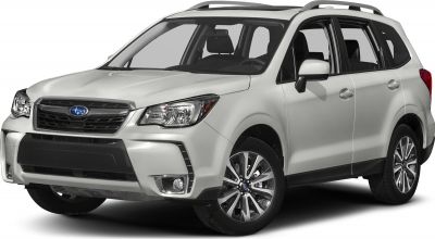 Front and side profile of a white compact SUV with alloy wheels and roof rails