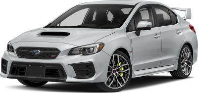 2019 Subaru WRX STI (facelift 2018) 3/4 front-left view