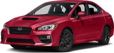 Hood scoop and black alloy wheels on a sporty sedan