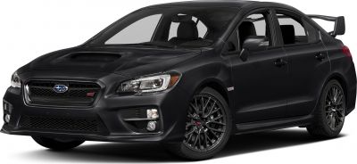 Aggressive hood scoop and multi-spoke alloy wheels on sporty sedan