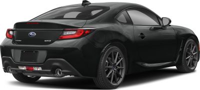 Rear view with dual exhaust and sleek sporty design