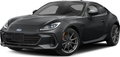 Sporty coupe with aerodynamic front and distinctive alloy wheels