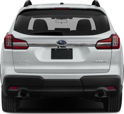 Rear view with dual exhaust pipes and roof rails