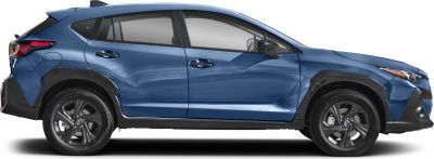 Side view of SUV with black alloy wheels and detailed door features