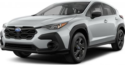 Front view with black honeycomb grille and black alloy wheels
