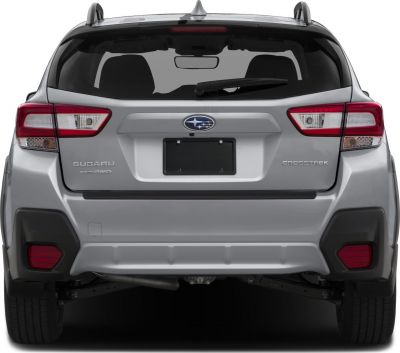 Rear view with AWD badge and distinctive taillights