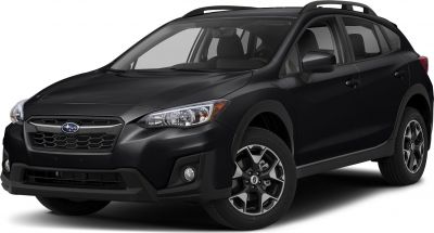 Black SUV front side with distinctive grille and headlight design.