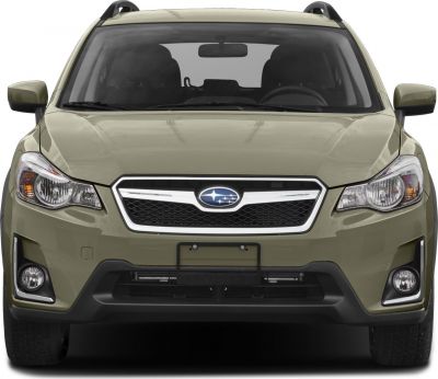 Front view with grille, headlights, fog lights, and roof rails
