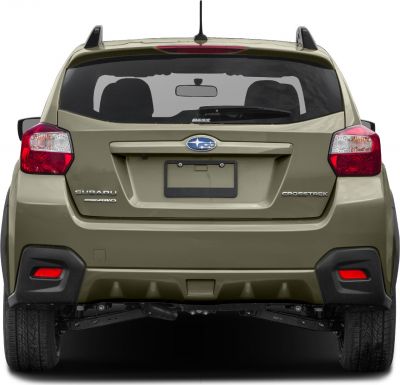 Rear view with AWD badge and taillights
