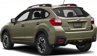 Rear side view showing rugged crossover with AWD and roof rails