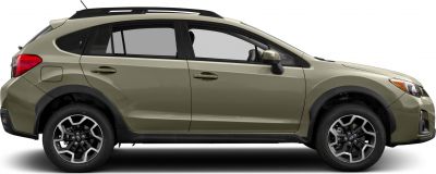 Side profile of crossover with alloy wheels