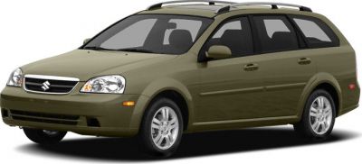 Station wagon with roof rails and alloy wheels