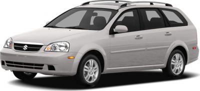 Silver wagon showing front and side profile with roof rails and alloy wheels
