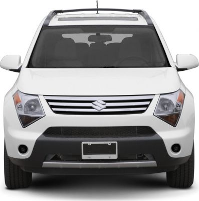 Front view with distinctive grille and headlights