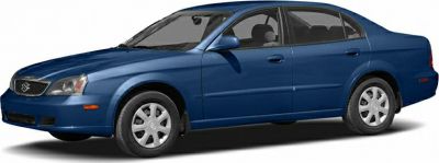 Side profile of a mid-size four-door sedan
