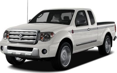 Extended cab white pickup truck with chrome grille and dual side doors