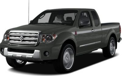 Front and side view of an extended cab pickup truck
