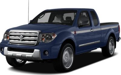 Extended cab pickup with prominent front grille and sleek body design.