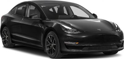 Front-side view with sleek headlights and black alloy wheels