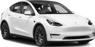 Front angle with LED headlights and aerodynamic white body