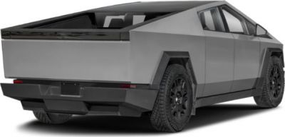 Angular rear design with sleek black bed and rugged tires