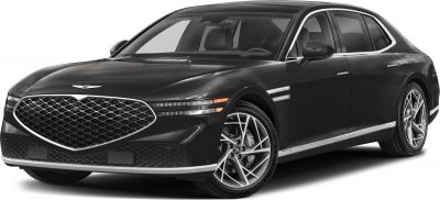 Large diamond-pattern front grille and sleek horizontal LED headlights