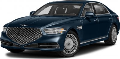 2019 Genesis G90 I (facelift 2018) 3/4 front-left view