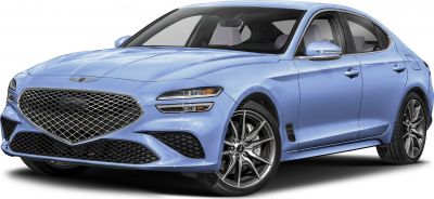 Front view with detailed grille and split headlights