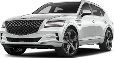 Large front grille and sleek multi-bar LED headlights