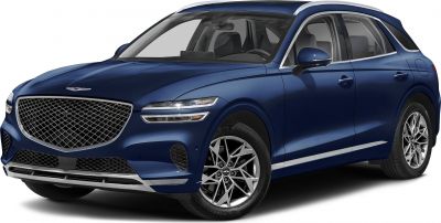 Large mesh grille with double-layer LED headlights and alloy wheels