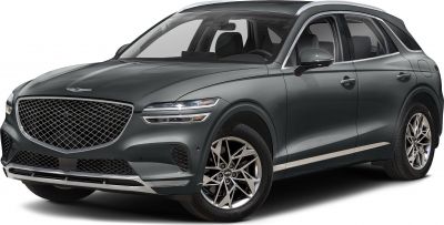 Mesh front grille and alloy wheels on luxury SUV