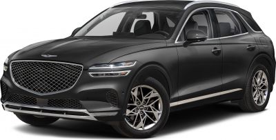 Bold front grille and sleek LED headlights with alloy wheels