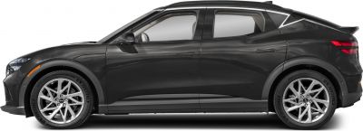 Aerodynamic side profile with unique alloy wheels