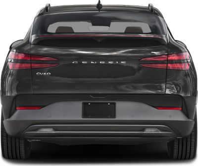 Rear view with sleek LED taillights and modern electric SUV design